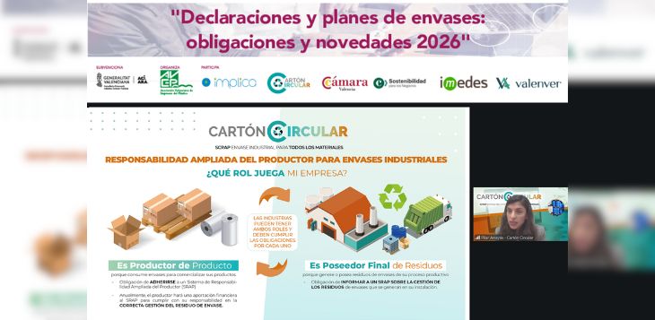 Cartón Circular analiza junto a Asociación Valenciana de Empresas del Plástico las obligaciones normativas para poseedores finales y fabricantes de envases